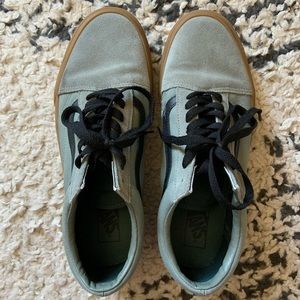 Green and black Vans